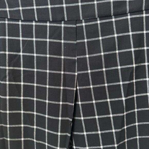 Krazy Larry Womens Black White Pull On Ankle Pants Size 10 - Picture 2 of 4